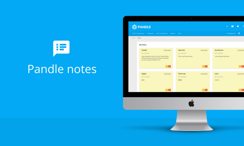New feature - Pandle Notes graphic